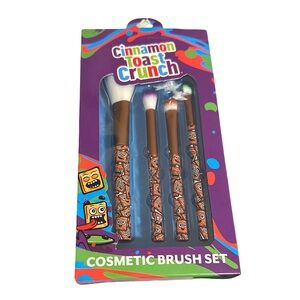 Cinnamon Toast Crunch Cosmetic Brush Set | 4 Piece Makeup Brushes NWT